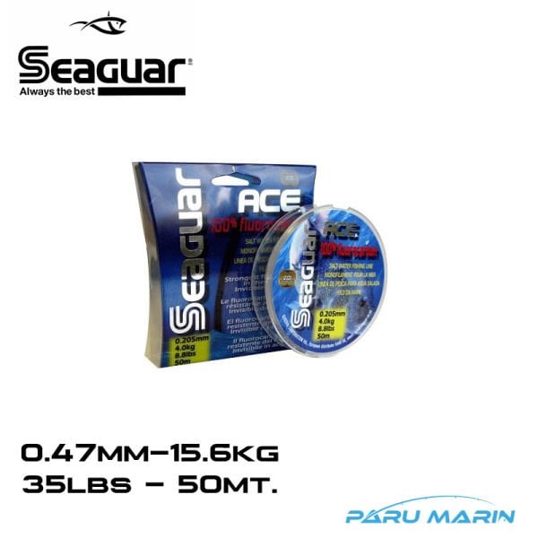 SEAGUAR Ace 0,47mm 35lbs 15.6kg 50mt Florokarbon Misina