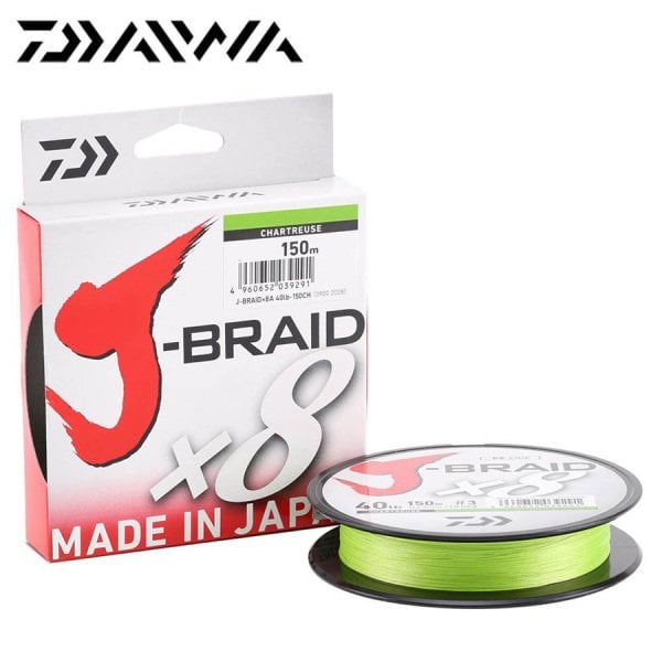 Daiwa J-Braid x8 Açık Yeşil 150 Mt. 0.10mm 6 kg. İp Misina