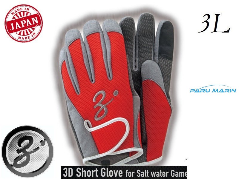 Zenaq 3-D Short Glove Eldiven Kırmızı 3L