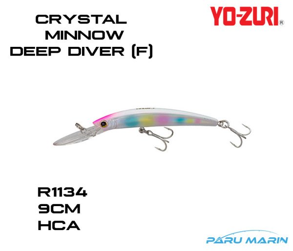 Yozuri Crystal Minnow Deep Diver R1134-HCA Sahte