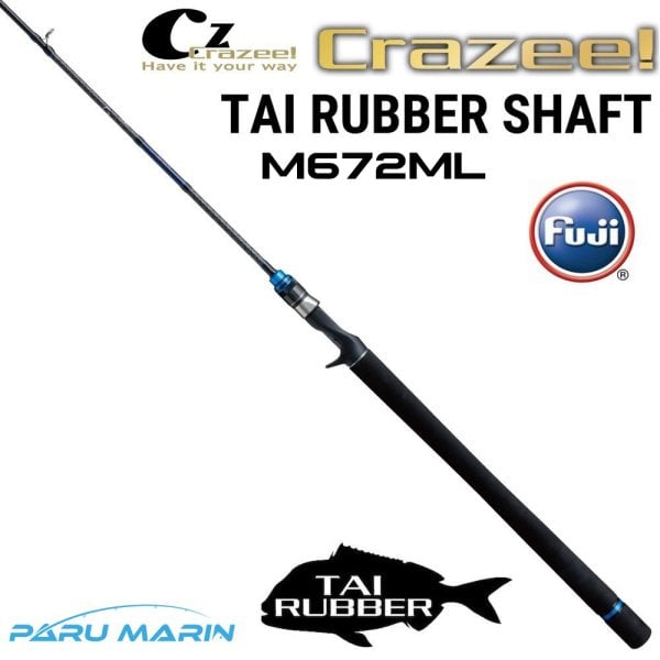 Crazee Tai Rubber Shaft C672ML Tai Game Kamış 2.00mt Max 120gr