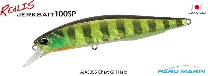 Duo Realis Jerkbait 100SP AJA3055 / Chart Gill Halo