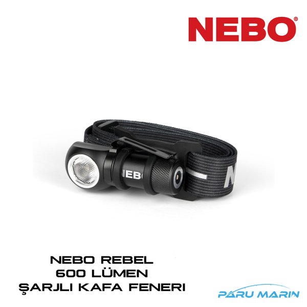 Nebo 6691 Rebel 600 Lümen Şarjlı Kafa Feneri