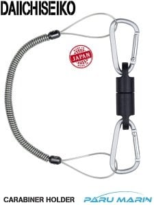 Daiichiseiko Carabiner Holder MG 5000 Mıknatıslı Karabina ve Güvenlik Kordonu Silver