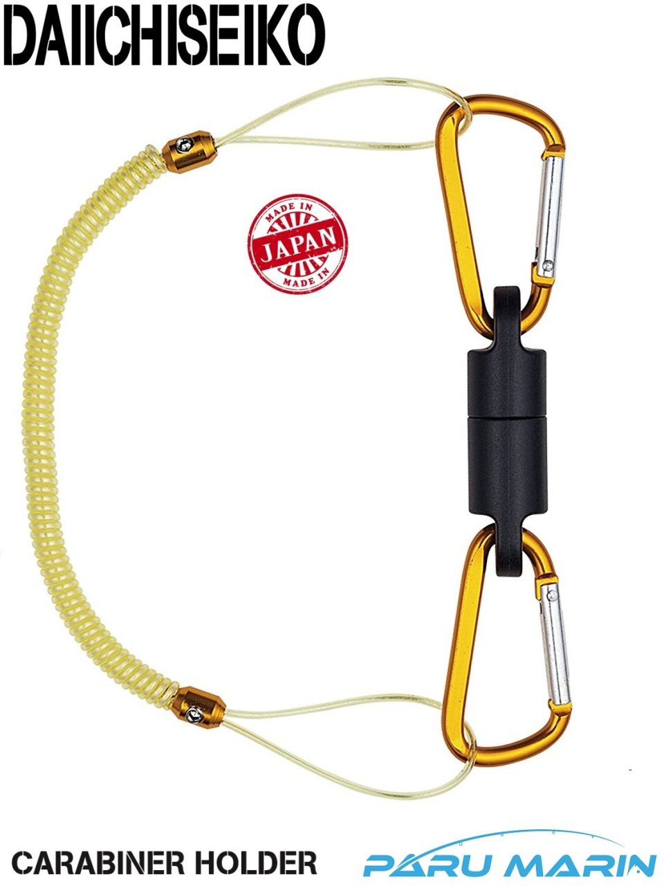 Daiichiseiko Carabiner Holder MG 5000 Mıknatıslı Karabina ve Güvenlik Kordonu Yellow