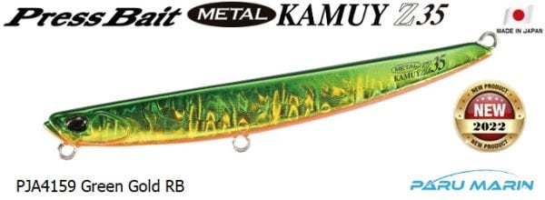 Duo Press Bait Metal Kamuy 35gr. PJA4159 Green Gold RB