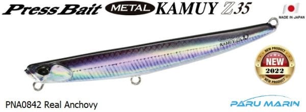 Duo Press Bait Metal Kamuy 35gr. PNA0842 Real Anchovy