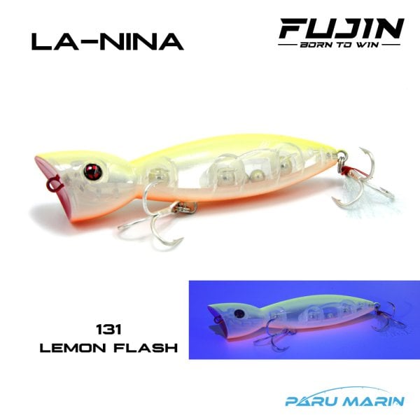 Fujin La Nina Maket Balık Su Üstü Popper 131 Lemon Flash