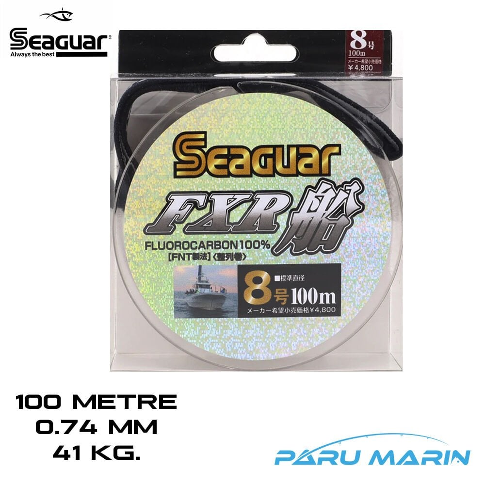 SEAGUAR FXR %100 Florokarbon 0.74mm - 41kg. 100 mt. Misina