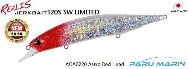 Duo Realis Jerkbait 120S SW AOA0220 Astro Red Head