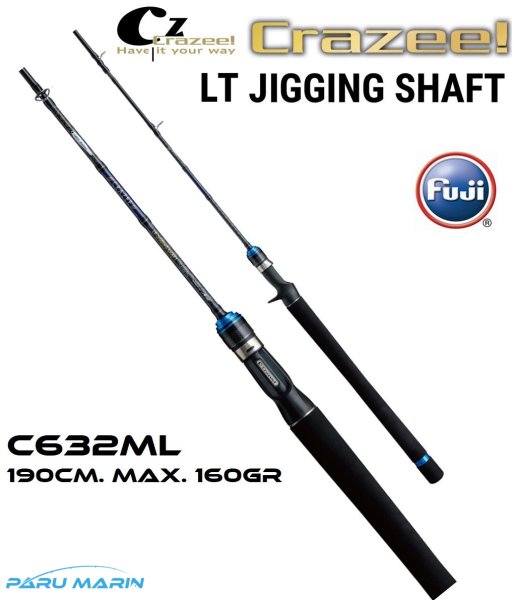 Crazee LT Jigging Shaft C632ML Light Jigging Kamış 1.90mt Max 160gr