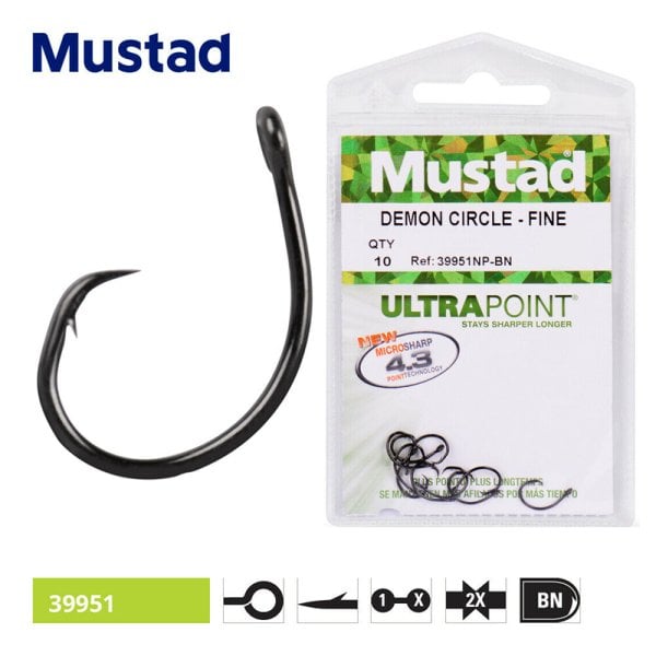 Mustad 39951NP-BN Demon Circle İğne