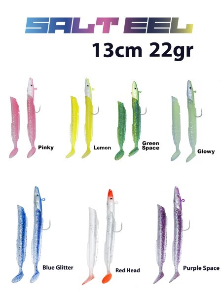 Fujin Salt Eel 13cm 22gr x2 Silikon Yem 034 Glowy