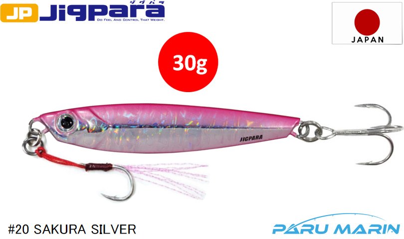 Major Craft Jigpara Short JPS-30gr #20 Sakura Silver