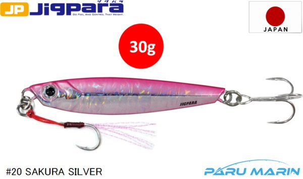 Major Craft Jigpara Short JPS-30gr #20 Sakura Silver