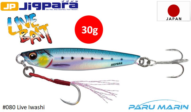 Major Craft Jigpara Short JPS-30gr #80 Live Iwashi