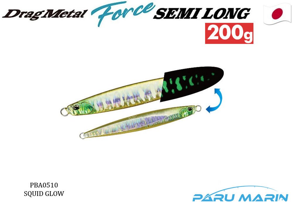 Duo Drag Metal Force Jig Semi Long 200gr. PPA0510 SQUID GLOW