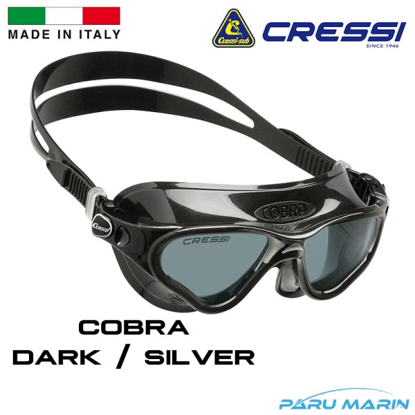 Cressi Cobra Dark / Silver Yüzücü Gözlüğü