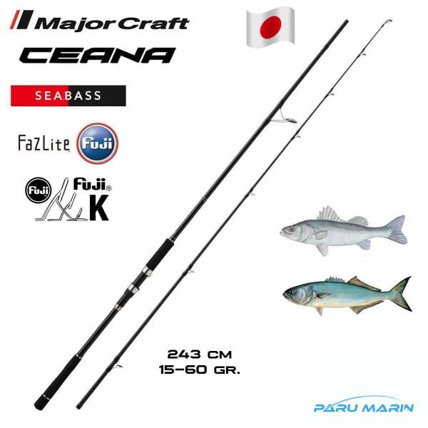 Major Craft Ceana CNS-802H 243cm 15-60gr Spin Kamış