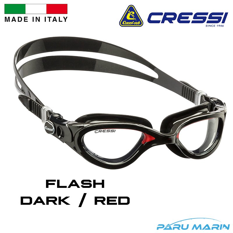 Cressi Flash Dark / Red Yüzücü Gözlüğü