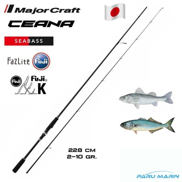 Major Craft Ceana CNS-762UL 228cm 2-10gr LRF Spin Kamış