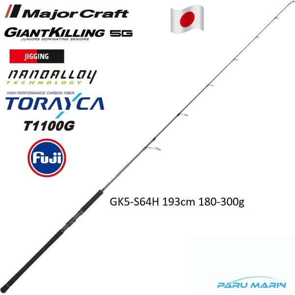 Major Craft Giant Killing New GK5-S64H 193cm 180-300gr Tetiksiz Jigging Kamış