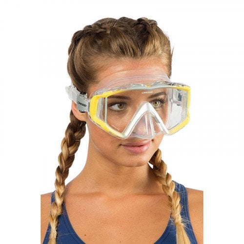 Cressi Liberty Clear/Yellow Dalış ve Yüzme Maskesi