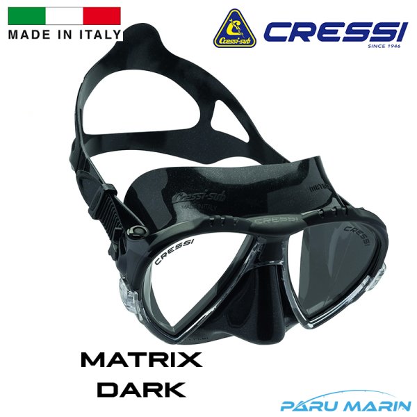 Cressi Matrix Dark Dalış ve Yüzme Maskesi