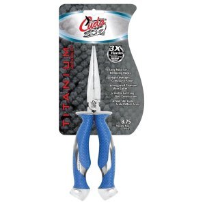 Cuda 18828 8.75'' Titatnium Nitride Bonded Needle Nose Pliers