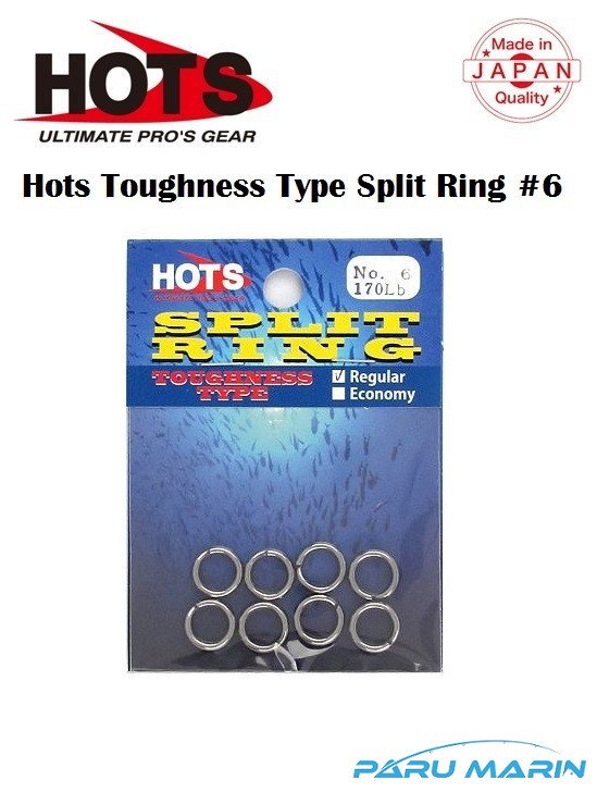 Hots Toughness Type Split Ring Halka No:6 77 Kg. / 170 Lb.