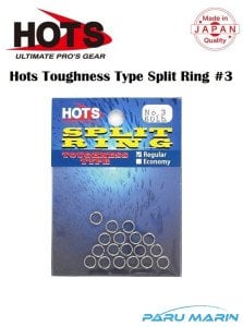 Hots Toughness Type Split Ring Halka No:3  27 Kg. / 60 Lb.