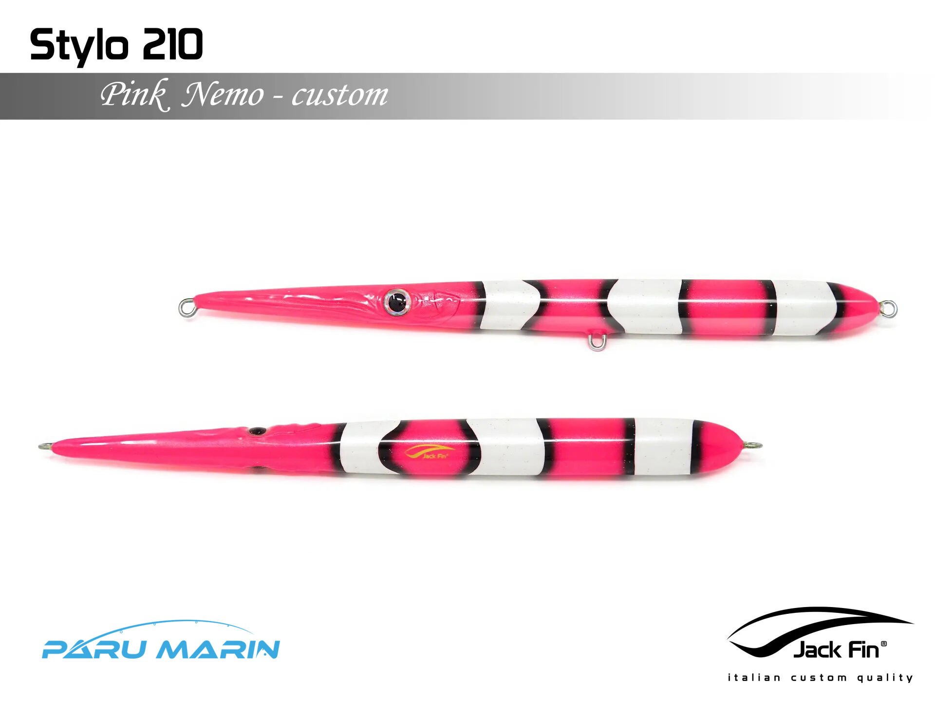 Esca STYLO 210 Custom Marlin Blue – 21 Cm, Rosa Luminescente, Per Tonno E Predatori In Acque Profonde