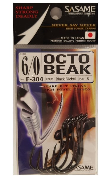 Sasame F-304 Octo Beak Olta İğnesi Siyah