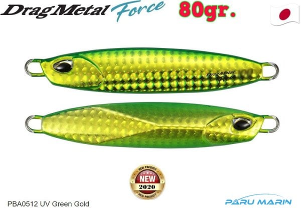 Duo Drag Metal Force Jig 80gr. PBA0512 UV Green Gold