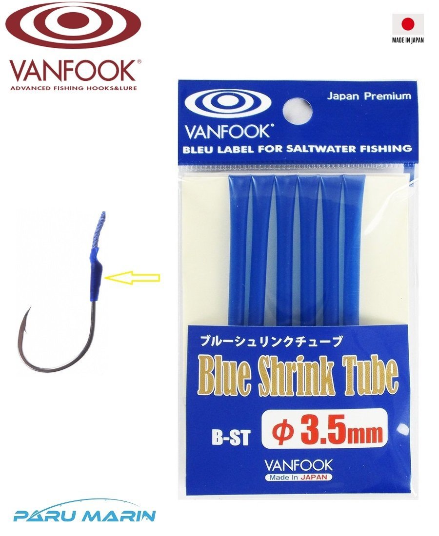 Vanfook B-ST Shrink Tube Asist İğne Makaronu 3.5mm 1mt. Mavi