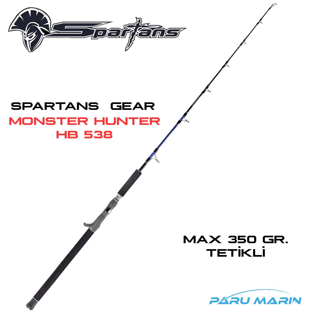 Spartans Gear Monster Hunter HB538 Tetikli Max 350gr. Jigging Kamışı