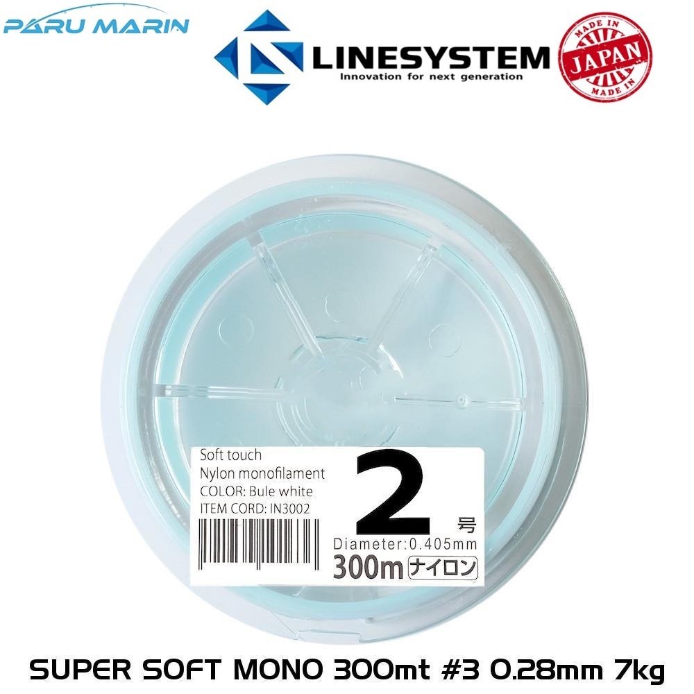 Linesystem Super Soft Mono Misina #2 0.23mm 5kg. 300mt.