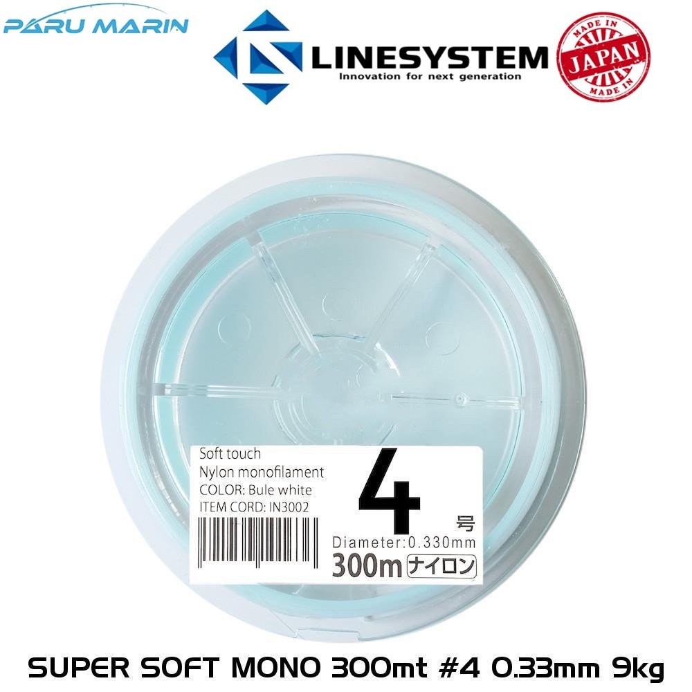 Linesystem Super Soft Mono Misina #4 0.33mm 9kg. 300mt.