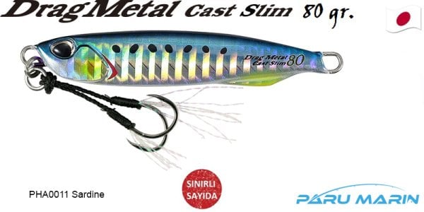 Duo Drag Metal Cast Slim Jig 80gr. PHA0011 / Sardine