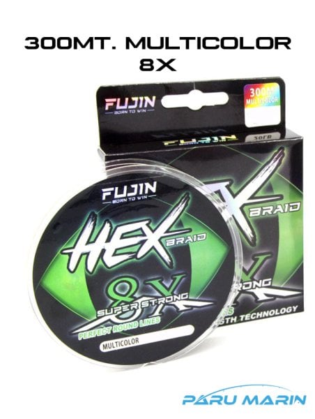 Fujin Hex Braid 8x 300mt Multicolor PE İp Misina