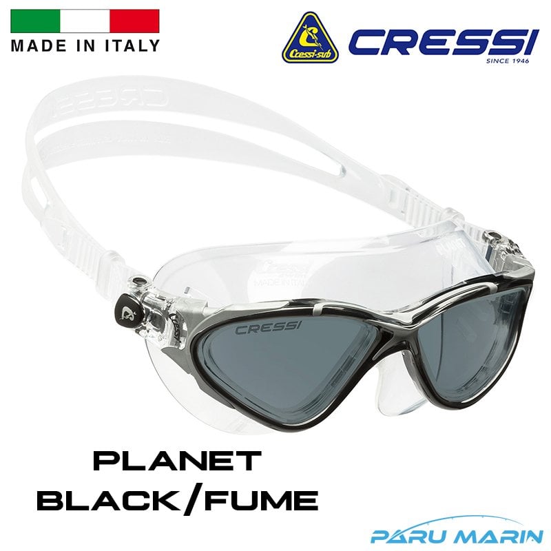 Cressi Planet Black / Füme Yüzücü Gözlüğü