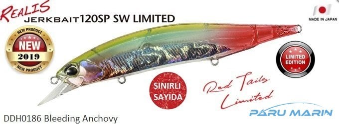 Duo Realis Jerkbait 120SP SW DDH0186 / Bleeding Anchovy