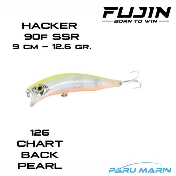 Fujin Hacker 90F 9cm 12.6gr. 126 Chart Back Pearl Maket Balık