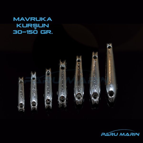 Mavruka Olta Kurşunu , 30gr. - 150gr. Seçenekli