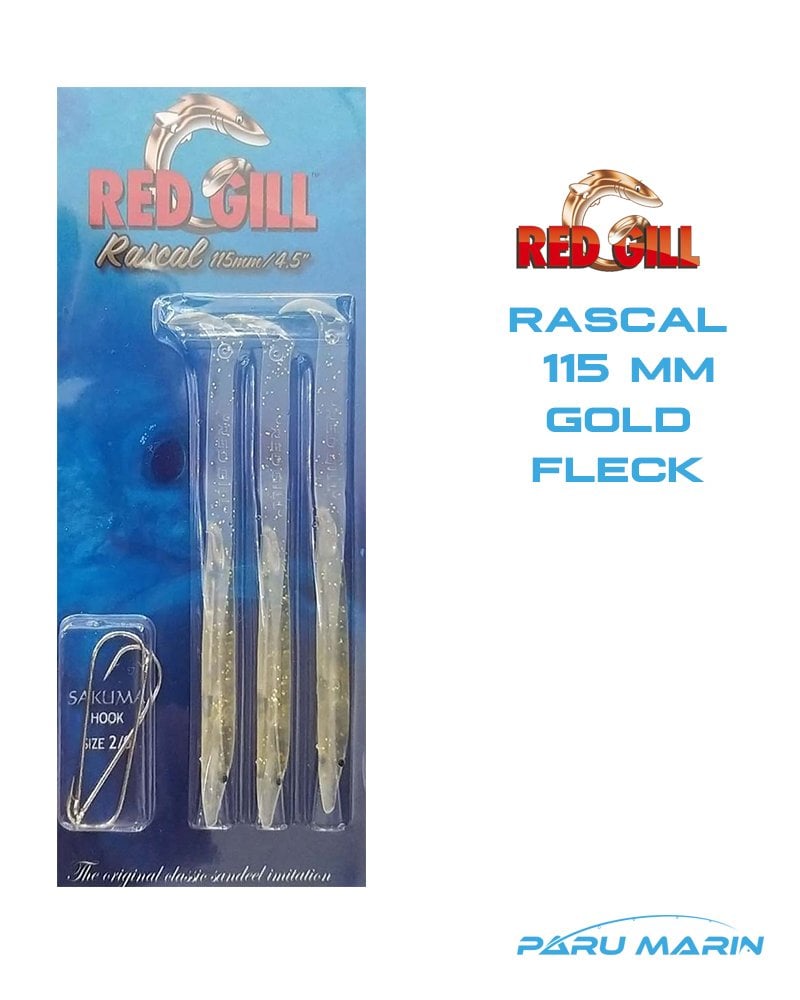Red Gill Rascal 115mm Silikon Balık Gold Fleck