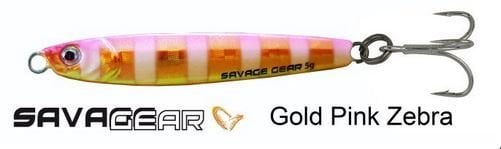 Savage Gear 3D Slim Minnow 5gr. Jig Suni Yem Gold Pink Zebra