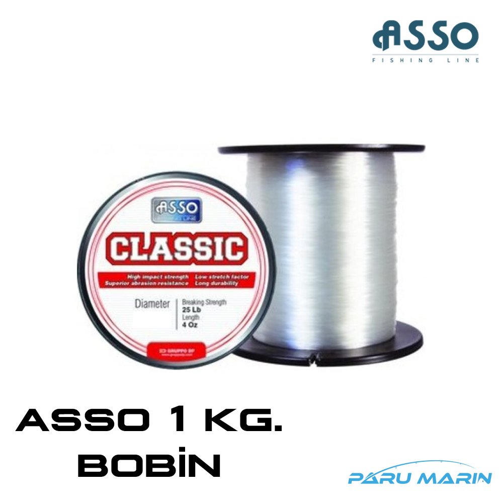 ASSO Classic 1 Kg. Bobin Monofilament Misina