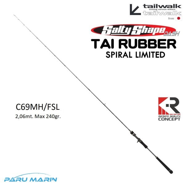 Tailwalk Saltyshape Dash Tai Rubber Full Solid Spiral C69MH/FSL 2,06mt. / Max. 240gr.