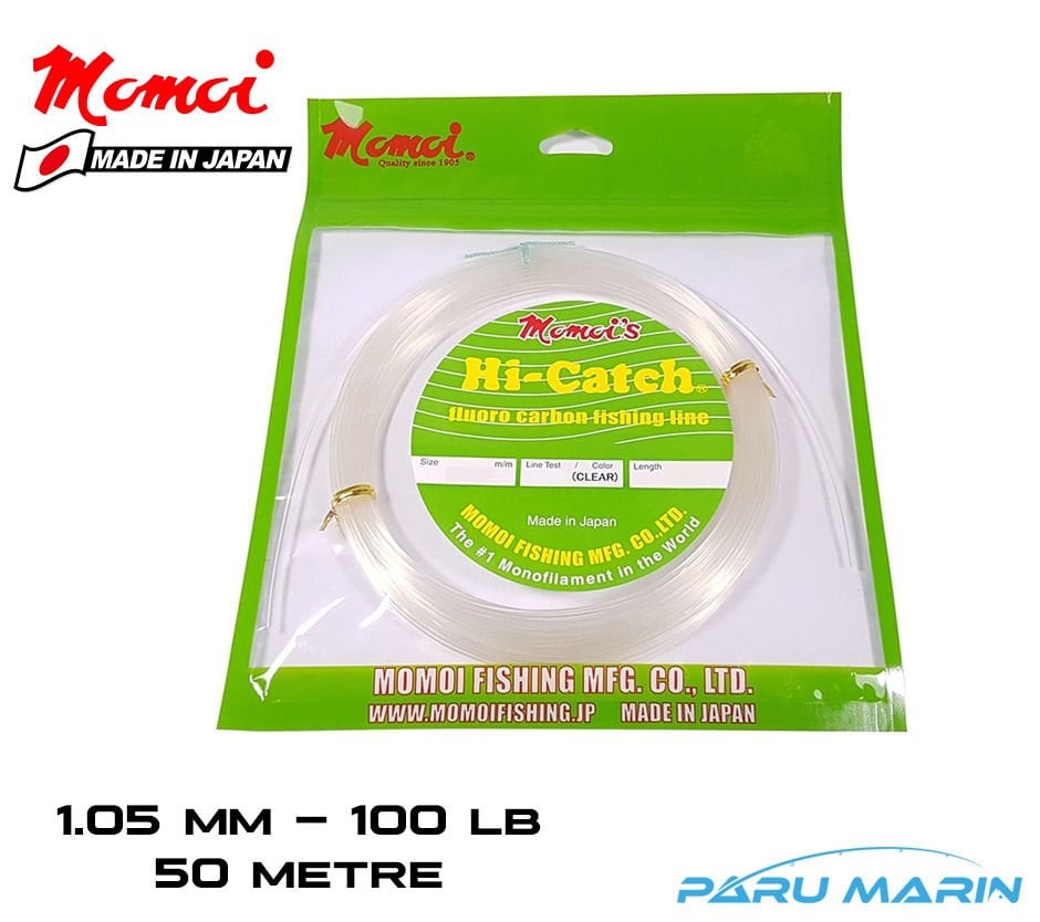 Momoi Hi-Catch %100 FC Big Game Leader 1.05mm-100lb - 50 metre