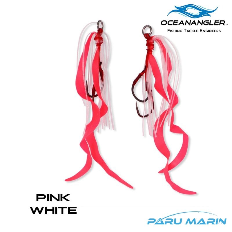 Ocean Angler Slider Yedek Etek Curly Pink White 2 adet